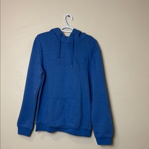 Buffalo David Bitton Men's Royal Blue Embossed Pullover Hoodie size L
